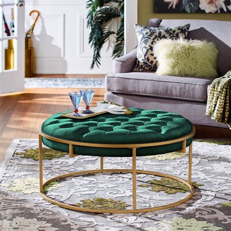 Amazon.co.uk: Round Ottoman Coffee Table