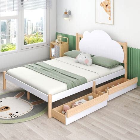 Amazon.co.uk: Solid Single Bed Frame with Drawers