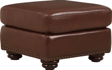 Amazon.co.uk: brown leather ottoman