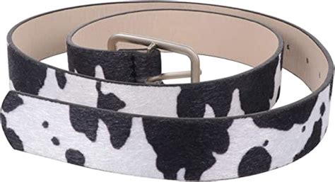 Amazon.co.uk: cow print belt