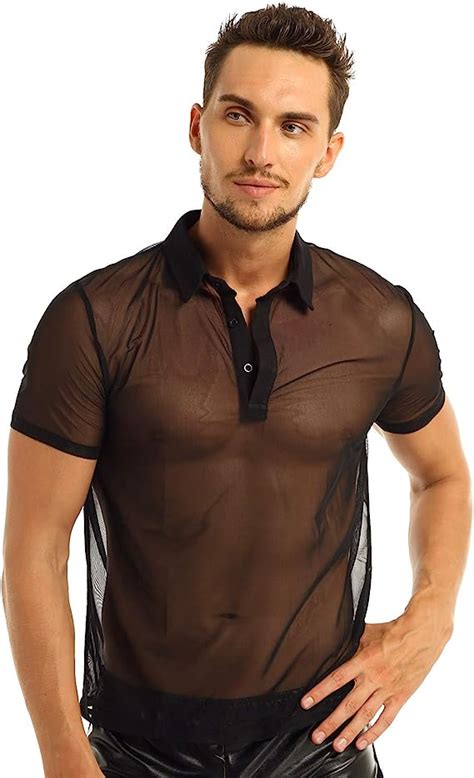 Amazon.co.uk: mens mesh shirt