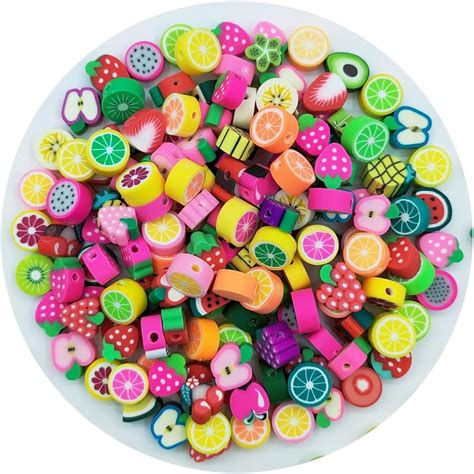 Amazon.com: 200 PCS Furit Beads for Jewelry Making, Hikoon …