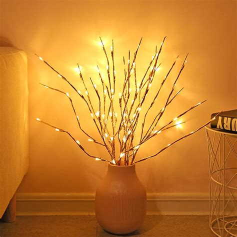 Amazon.com: 4 Pack LED Branch Lights Battery Powered Willow …