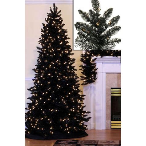 Amazon.com: 48" Black Christmas Trees Artificial Halloween …