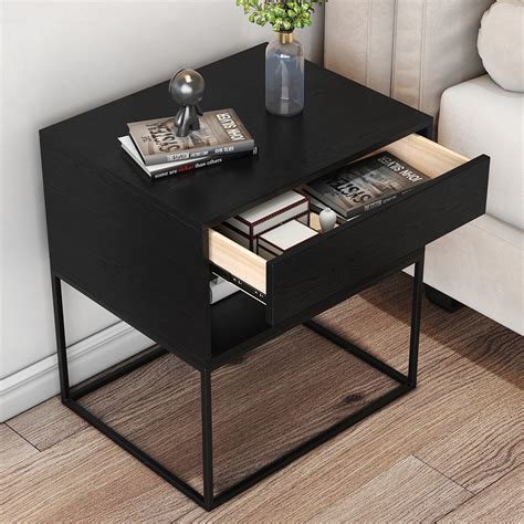 Amazon.com: Black Metal Nightstand