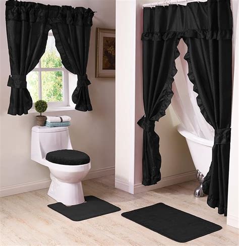 Amazon.com: Black Shower Curtains