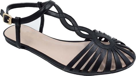 Amazon.com: Black Strappy Shoes