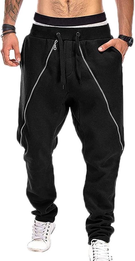 Amazon.com: Black Zipper Pants