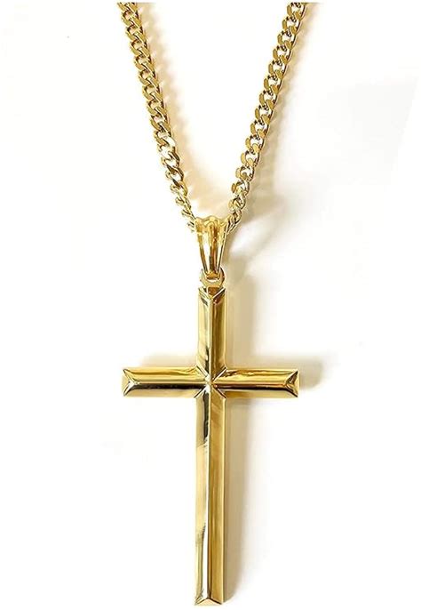 Amazon.com: Boys Gold Cross Necklace