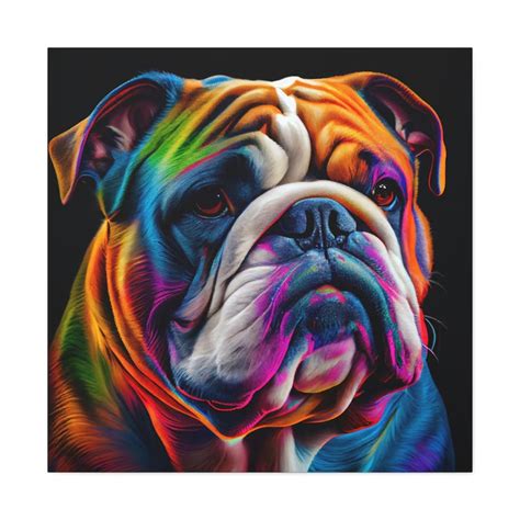 Amazon.com: Canvas Bulldog Painting