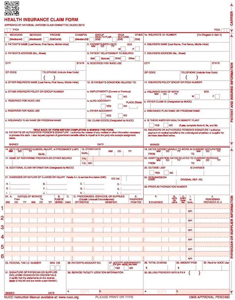 Amazon.com: Cms 1500 Claim Form