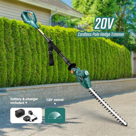 Amazon.com: Cordless Long Reach Hedge Trimmer