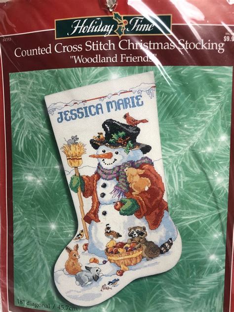 Amazon.com: Counted Cross Stitch Christmas Stocking Kit