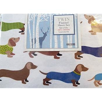 Amazon.com: Dachshund Flannel Sheets