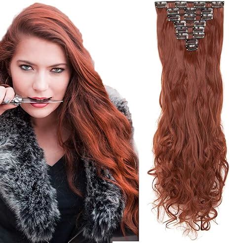 Amazon.com: Dark Auburn Hair Pieces