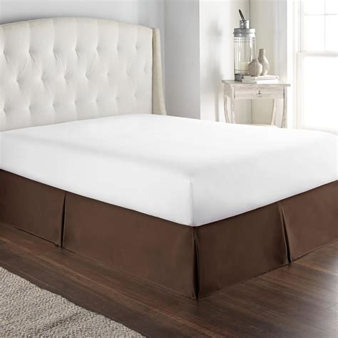 Amazon.com: Dark Brown King Bed Skirt