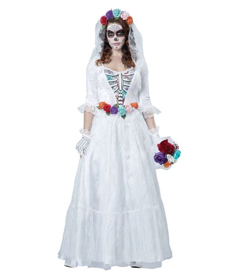 Amazon.com: Day Of The Dead Bride Costume