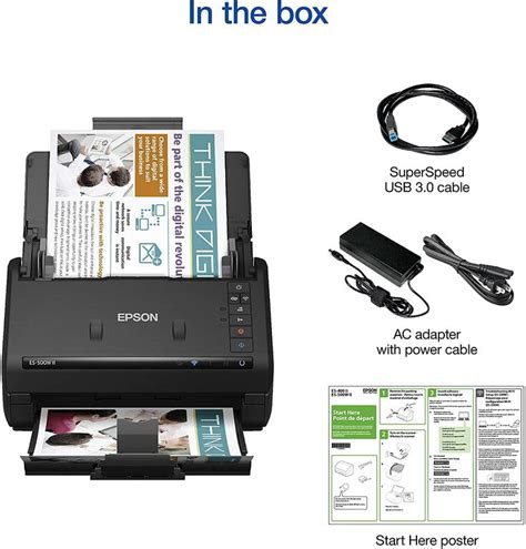 Amazon.com: Epson Workforce ES-500W II Wireless Color Duplex Deskt…