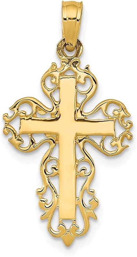 Amazon.com: Filigree Cross Necklace