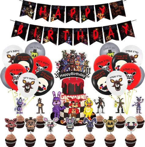 Amazon.com: Fnaf Birthday Banner