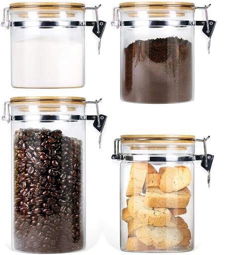 Amazon.com: Glass Canister With Locking Lids