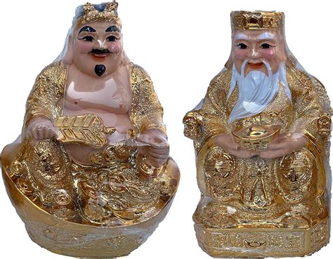 Amazon.com: Golden CaiShen Statue, CAI Shen, God of Fortune, God …