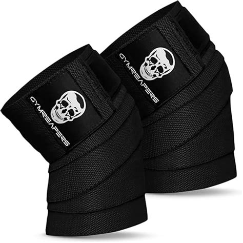 Amazon.com: Gymreapers Knee Wraps (Pair) With Straps for …