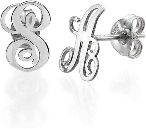 Amazon.com: Initial Earrings