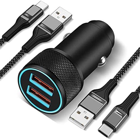 Amazon.com: JUNVANG Fast Car Charger for Samsung Galaxy S22/S21/S20 ...