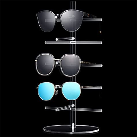 Amazon.com: Jetec Transparent Acrylic Detachable Sunglasses Frame ...