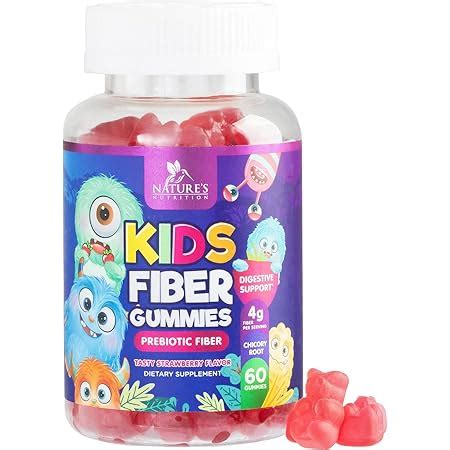 Amazon.com: Kids Fiber Gummy Bears - Sugar Free & 100% Plant …