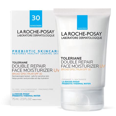 Amazon.com: La Roche-Posay Toleriane Double Repair Face Moisturizer, Daily Moisturizer Face Cream with Ceramide and Niacinamide for All Skin Types, Oil Free, Fragrance Free : Beauty & Personal Care
