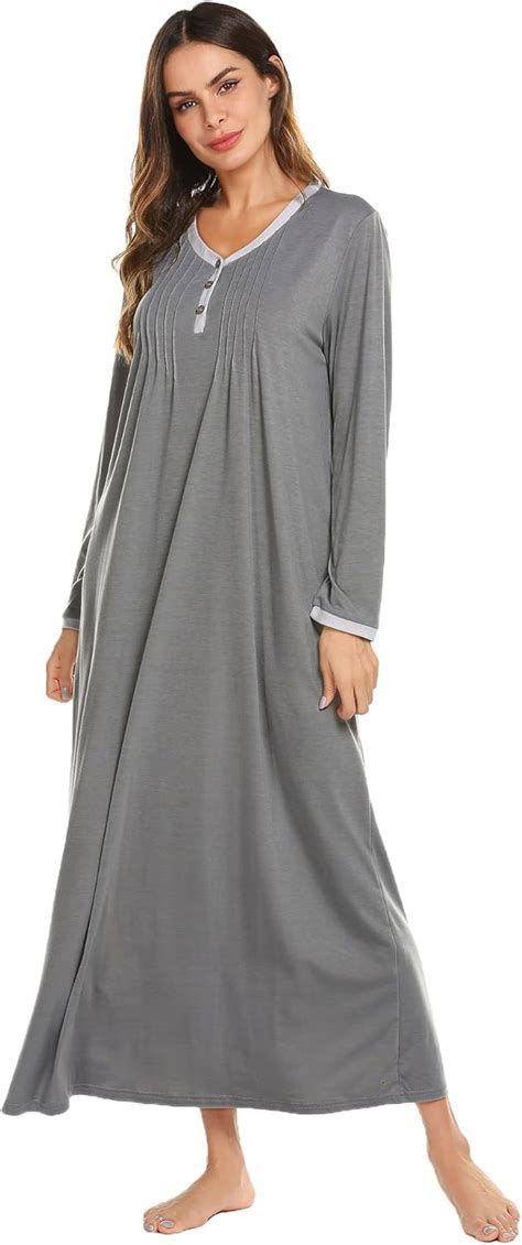 Amazon.com: Long Sleeve Nightgowns For Women