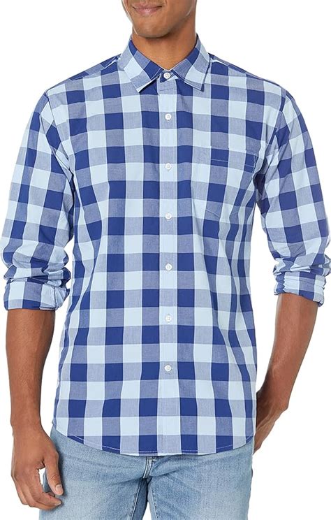 Amazon.com: Mens Cotton Casual Long Sleeve Shirt