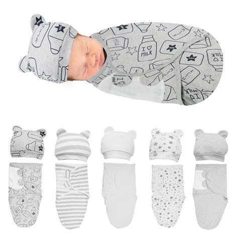 Amazon.com: Newborn Baby Swaddle Sack with Hat or …