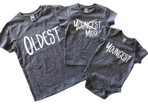 Amazon.com: Oldest Middle Youngest Shirts