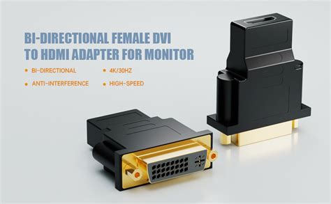 Amazon.com: PANPEO DVI to HDMI Adapter, DVI Female to …