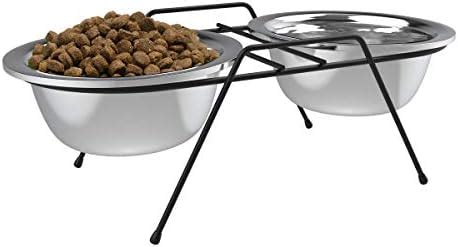 Amazon.com: PETMAKER Stainless Steel Raised Food & Water Bowls …