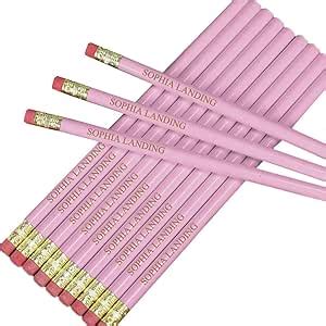 Amazon.com: Personalized Pink Pencils