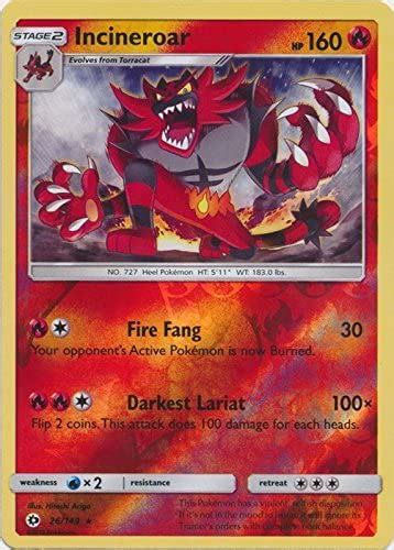 Amazon.com: Pokemon - Incineroar - 26/149 - Rare : Toys & Games