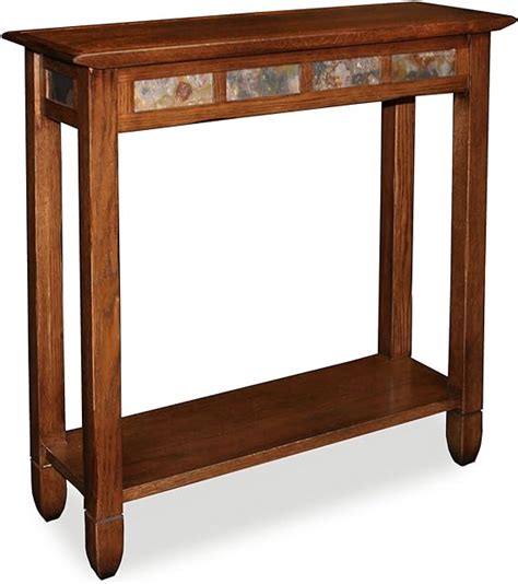 Amazon.com: Rustic Slate Hall Stand - Rustic Oak Finish : …