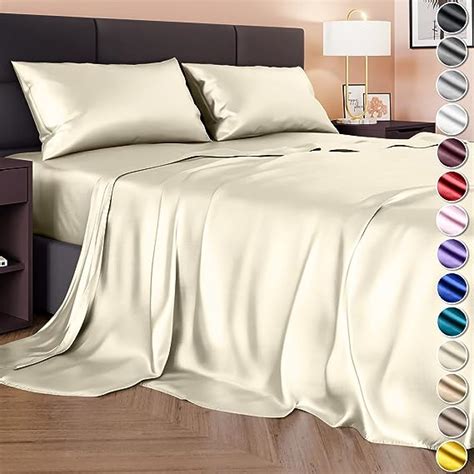 Amazon.com: Satin Sheets Queen