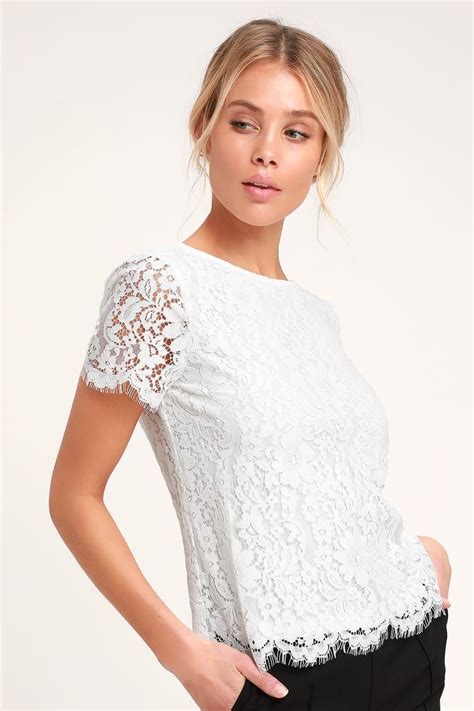 Amazon.com: Short Sleeve Lace Tops