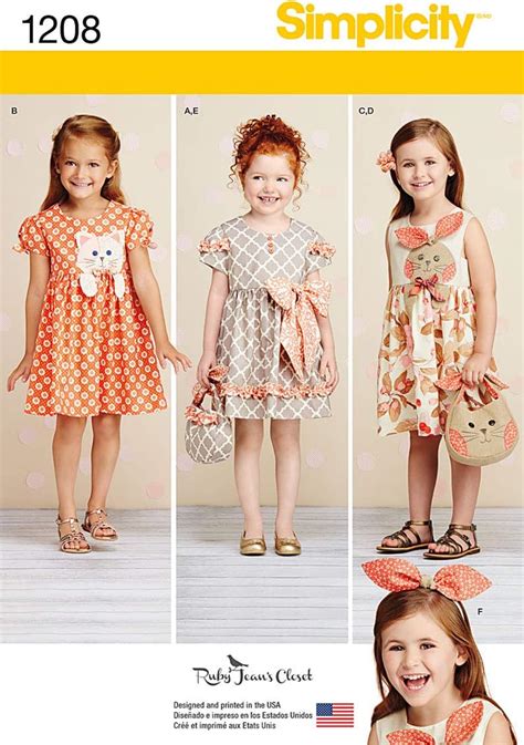 Amazon.com: Simplicity 1208 Girl