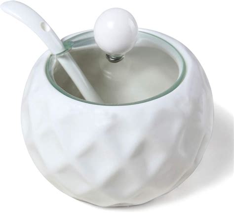 Amazon.com: Sugar Bowl With Lid And Spoon