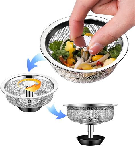 Amazon.com: Telescopic Kitchen Sink Strainer - Cute and Efficient ...