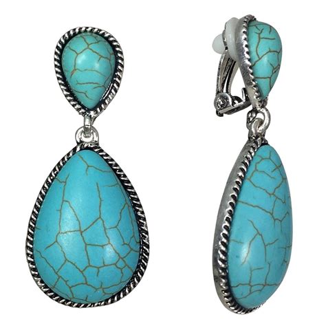 Amazon.com: Turquoise Clip On Earrings