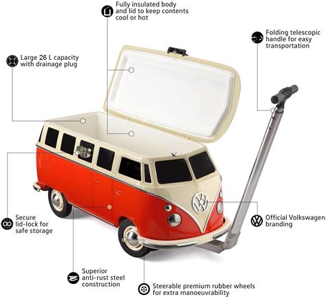 Amazon.com: Volkswagen 26 Litre Cool Box on Wheels with …