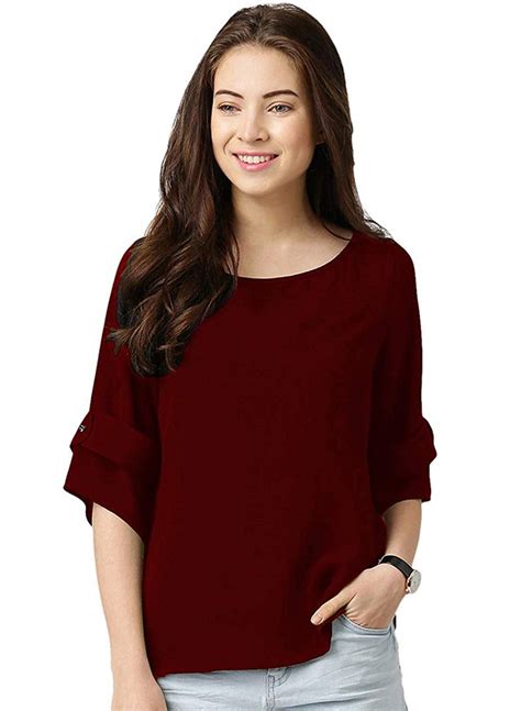 Amazon.com: Wine Color Tops For Women