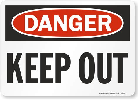 Amazon.com: danger keep out signs